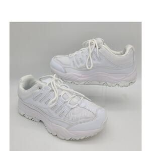 AVIA Womens Size 7 W White Sneakers Athletic Shoes Memory Foam WWAV21ES043